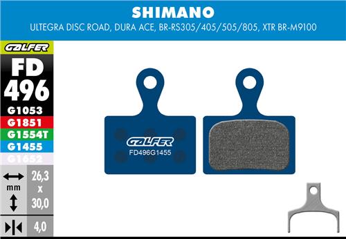 Galfer 1455 Shimano Road & Gravel Накладки