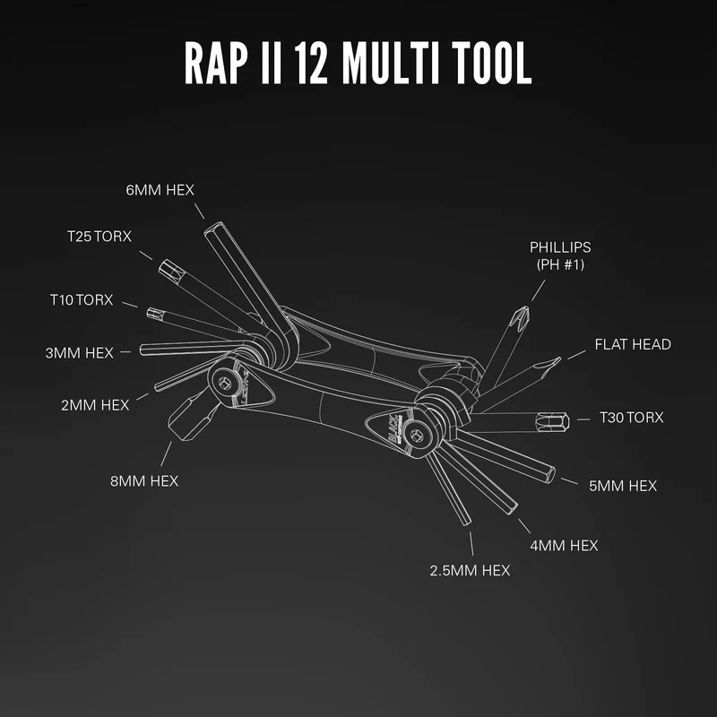 Lezyne RAP II Велосипедни Мултитуулчета — 8