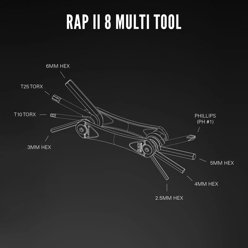 Lezyne RAP II Велосипедни Мултитуулчета — 6