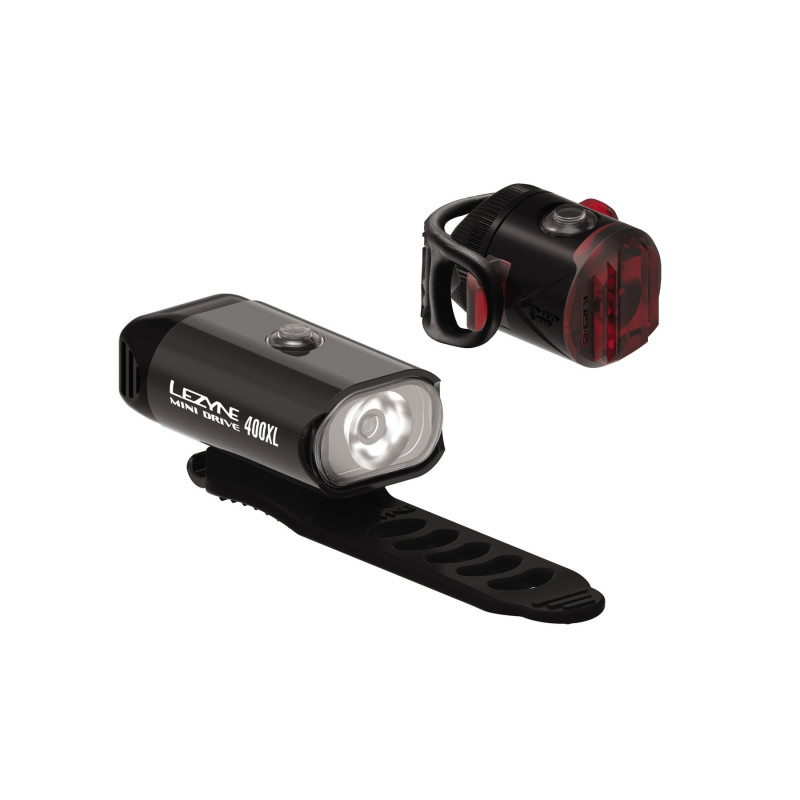 Lezyne Mini Drive 400 XL & Femto USB Pair - Black