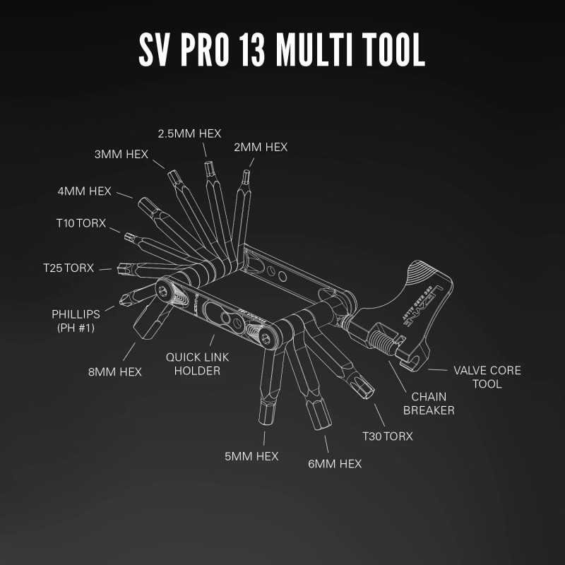 Lezyne Multi Tools SV Pro 13 Silver — 3
