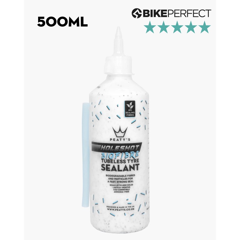 Peaty's Holeshot BioFibre Tubeless Tire Sealant — 4