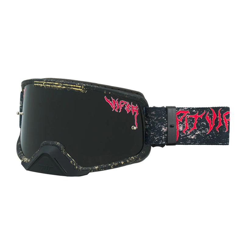 Pit Viper The Reign in Mud Brapstrap Goggle - Large Smoke Lens
