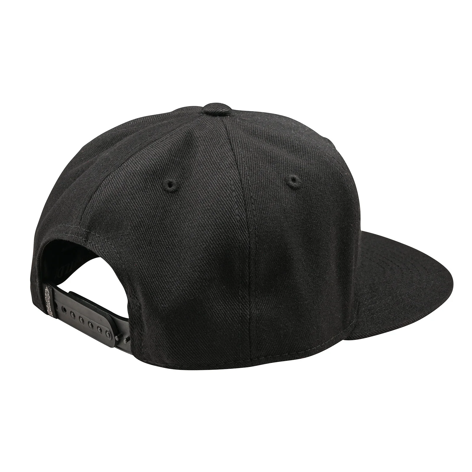 Troy Lee Designs Flat Bill Snapback Badge Black — 2