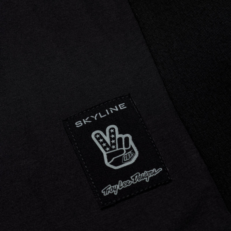 Troy Lee Designs Skyline Long Sleeve Ride Tee Signature Black — 2