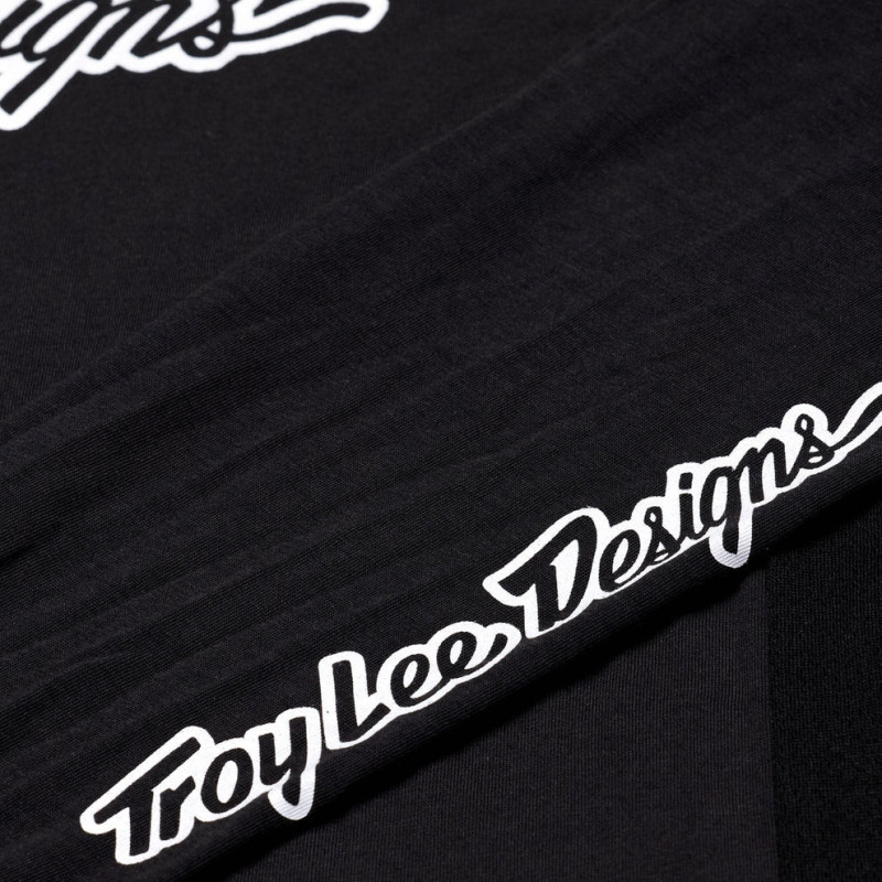 Troy Lee Designs Skyline Long Sleeve Ride Tee Signature Black — 3