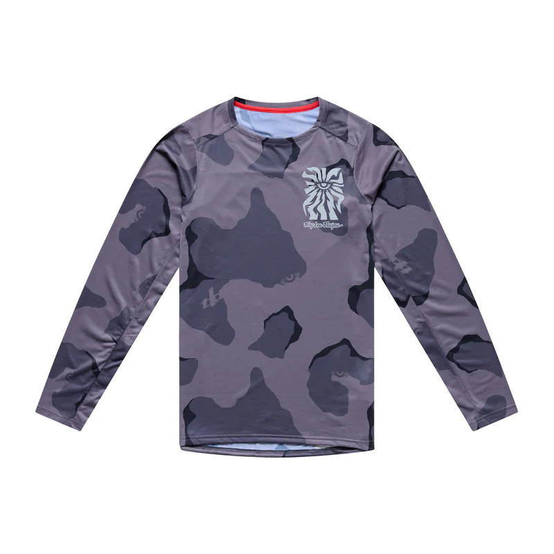 Troy Lee Designs Skyline Pro Long Sleeve Jersey Flow Camo Carbon