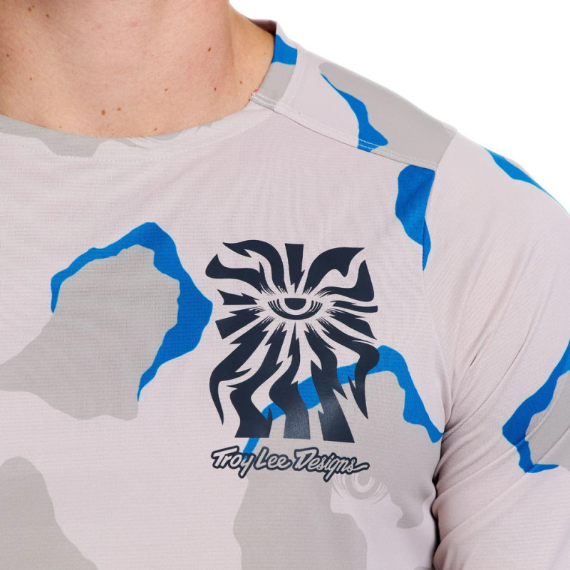 Troy Lee Designs Skyline Pro Long Sleeve Jersey Flow Camo Pumice — 6