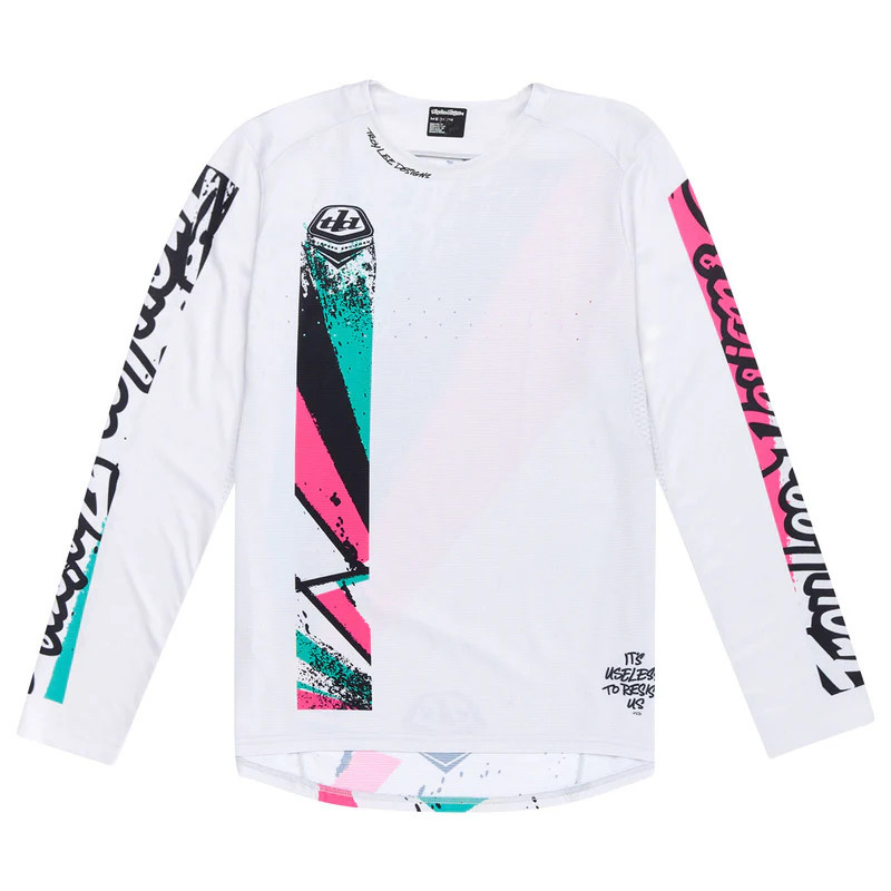 Troy Lee Designs Sprint Jersey Full Pull Chalk