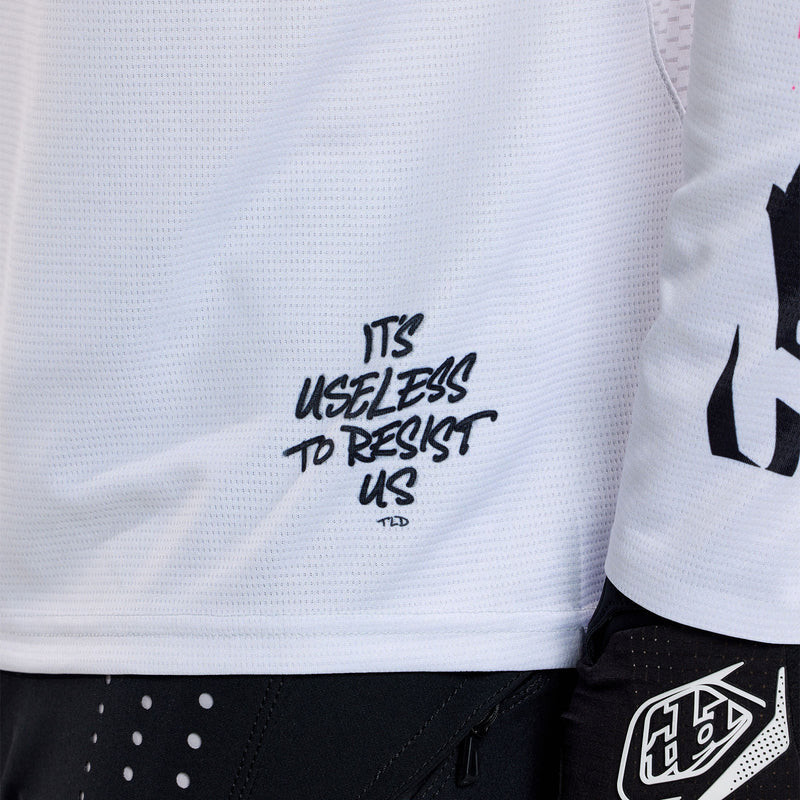 Troy Lee Designs Sprint Jersey Full Pull Chalk — 6